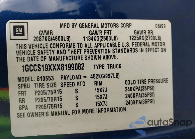 1GCCS19XXX8199082: 44136483