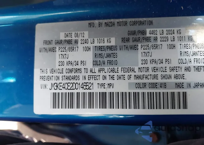 JM3KE4CE2D0146521: 44136500