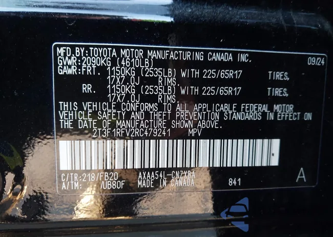 2T3F1RFV2RC479241: 44136517