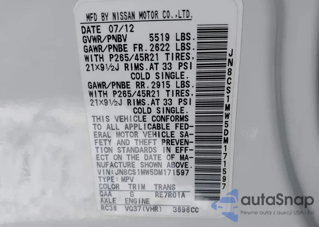 JN8CS1MW5DM171597: 44136522