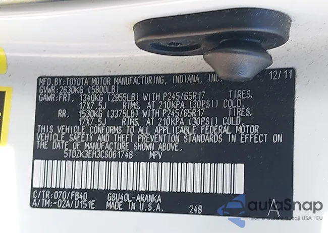 5TDZK3EH3CS061748: 44136556