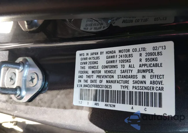 JH4CU2F69DC010635: 44136730