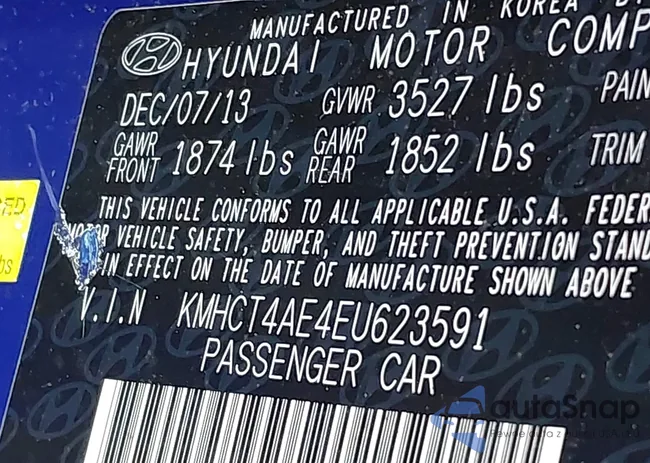 KMHCT4AE4EU623591: 44136795