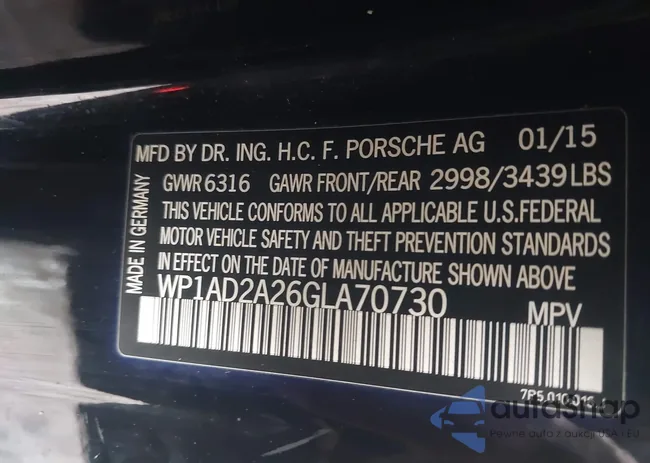 WP1AD2A26GLA70730: 44136875