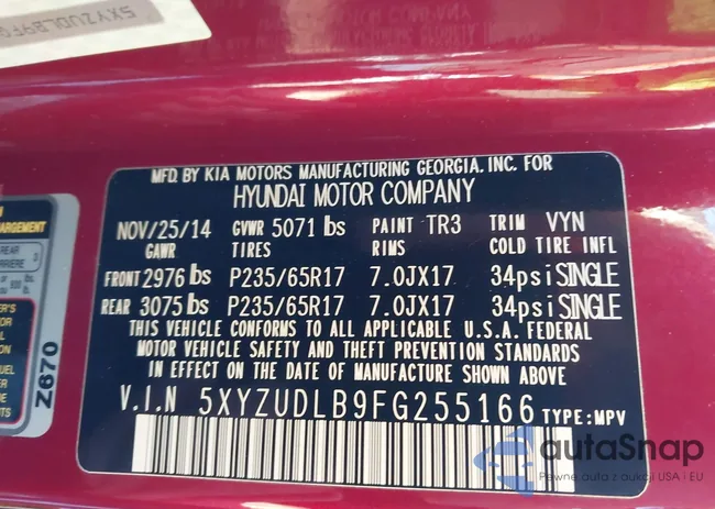 5XYZUDLB9FG255166: 44136937