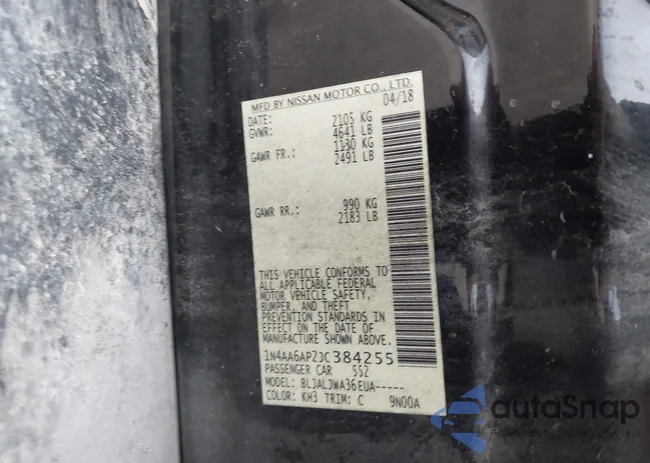 1N4AA6AP2JC384255: 44136994