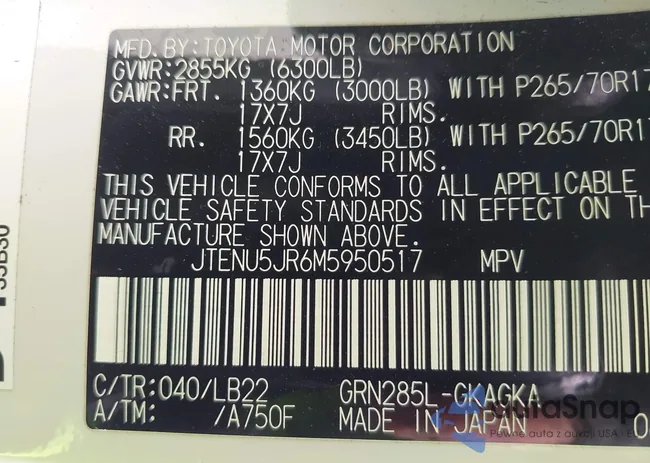 JTENU5JR6M5950517: 44137013