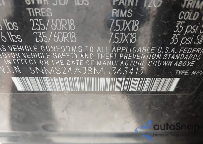 5NMS24AJ8MH363413: 44136159