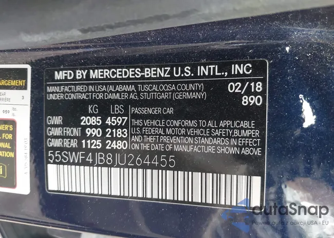 55SWF4JB8JU264455: 44136207