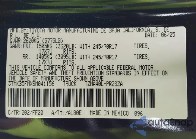 3TMKB5FNXSM041156: 44136266