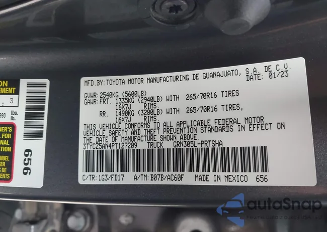 3TYCZ5AN4PT127209: 44136278