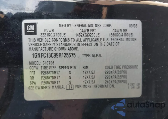 1GNFC13C99R125575: 44136322