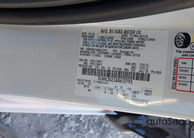 3LNHL2GC5AR652793: 44136445