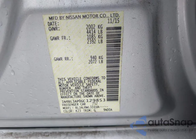 1N4BL3AP0GC129853: 44136453