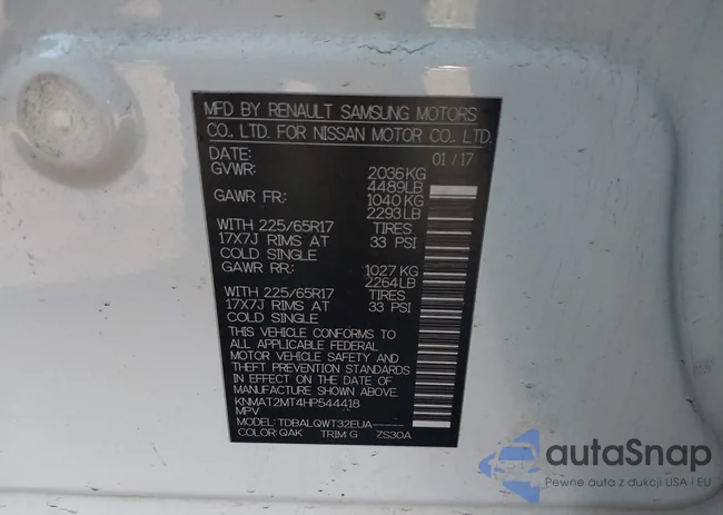 KNMAT2MT4HP544418: 44137499