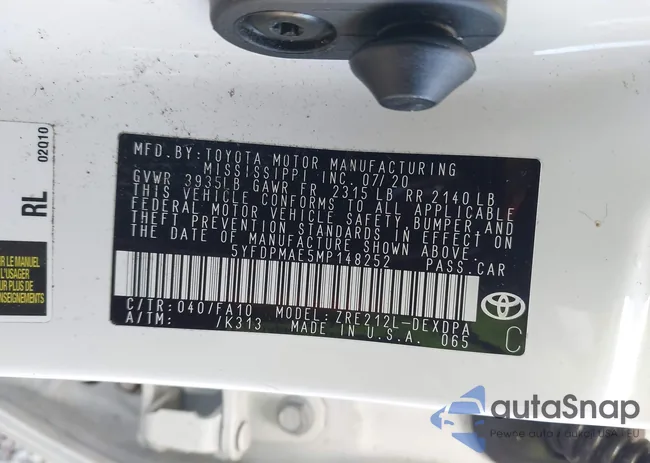 5YFDPMAE5MP148252: 44137564