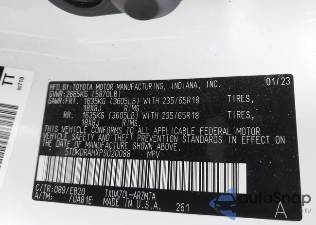 5TDKDRAHXPS020088: 44137584