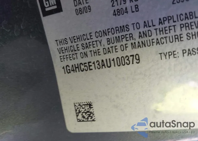 1G4HC5E13AU100379: 44137782