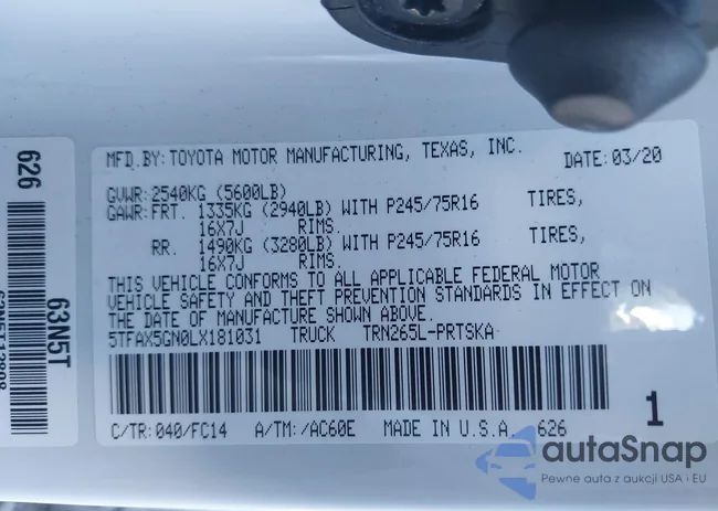 5TFAX5GN0LX181031: 44137795