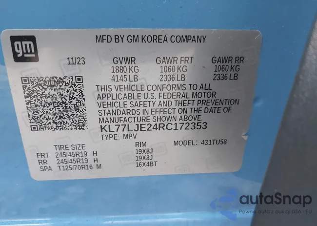 KL77LJE24RC172353: 44137841