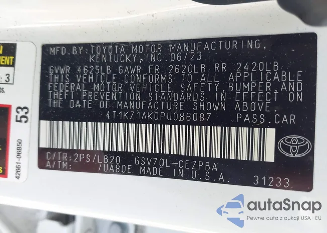 4T1KZ1AK0PU086087: 44137877