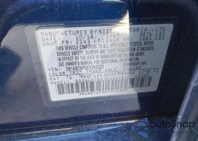 3N1AB7AP5KY244323: 44137074