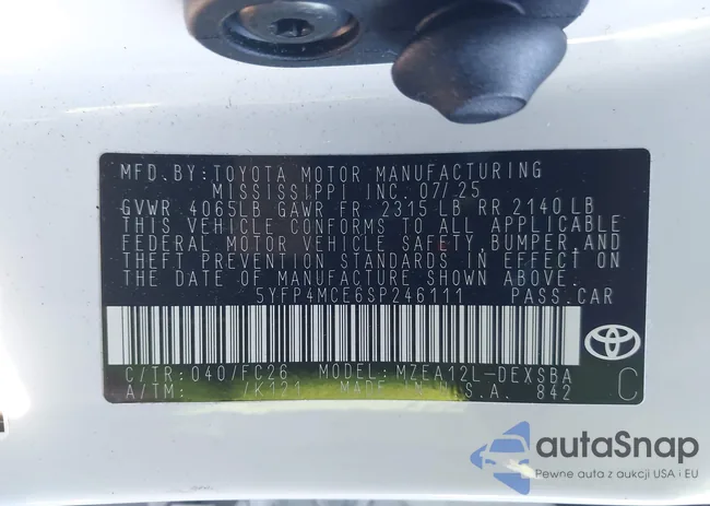 5YFP4MCE6SP246111: 44137087