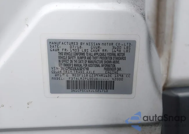 3N1CP5CUXJL521710: 44137281