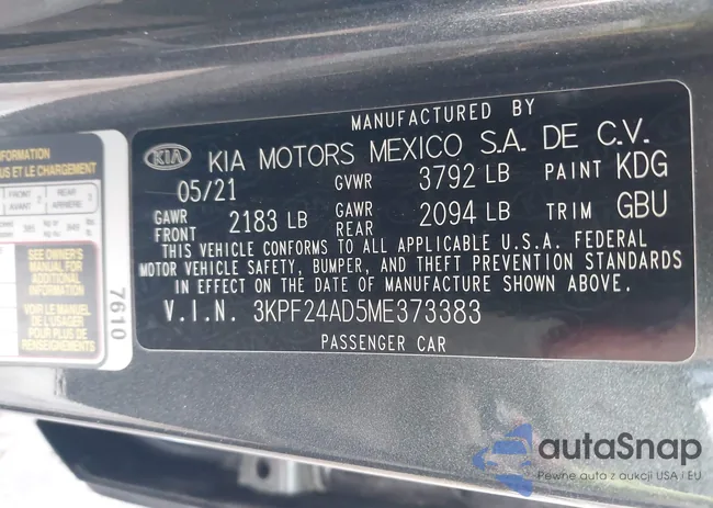 3KPF24AD5ME373383: 44137323