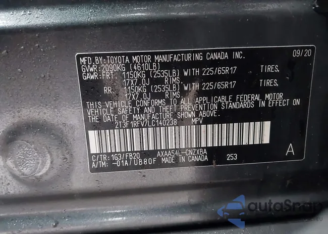 2T3F1RFV7LC140238: 44137334