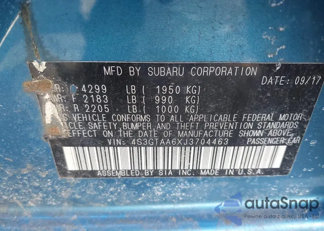 4S3GTAA6XJ3704463: 44137371