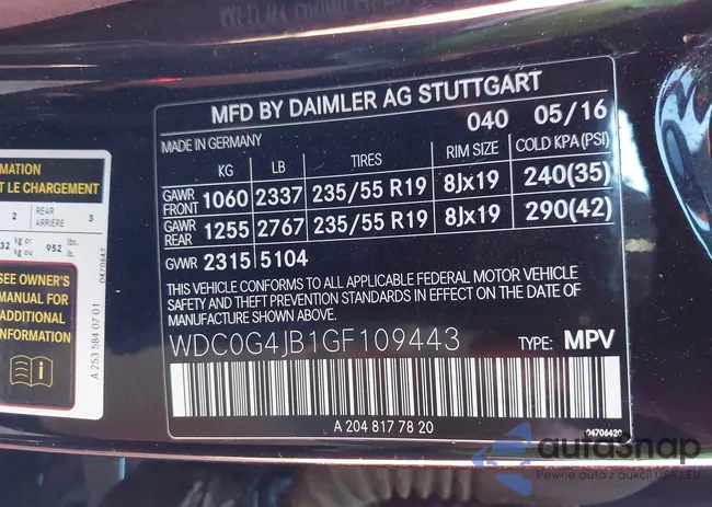 WDC0G4JB1GF109443: 44138576