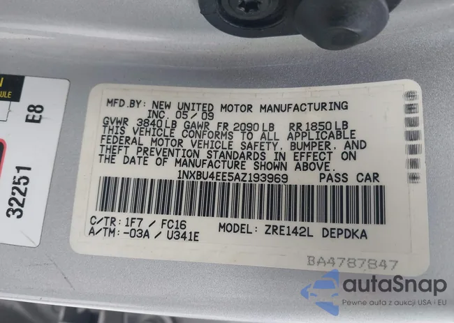 1NXBU4EE5AZ193969: 44138811