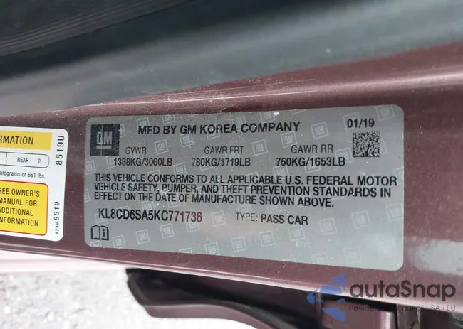 KL8CD6SA5KC771736: 44138879