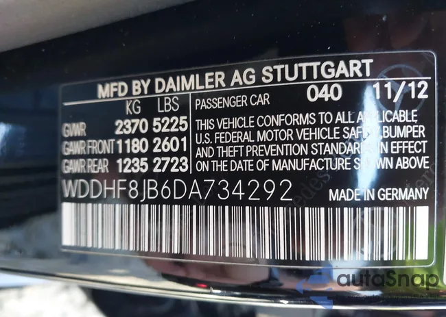 WDDHF8JB6DA734292: 44138881