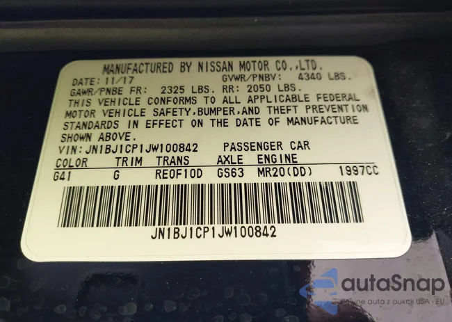 JN1BJ1CP1JW100842: 44138886