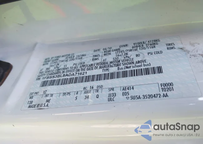 1FBSS3BL8ADA71621: 44138950