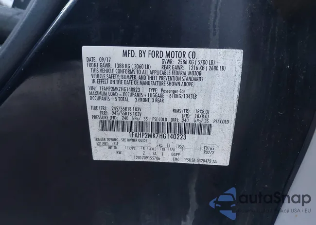 1FAHP2MK7HG140223: 44138987