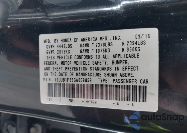 19UUB1F38GA009859: 44138172