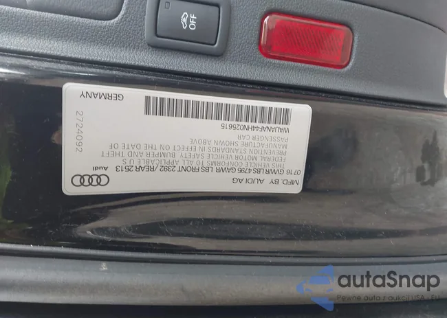 WAUANAF44HN025615: 44138249