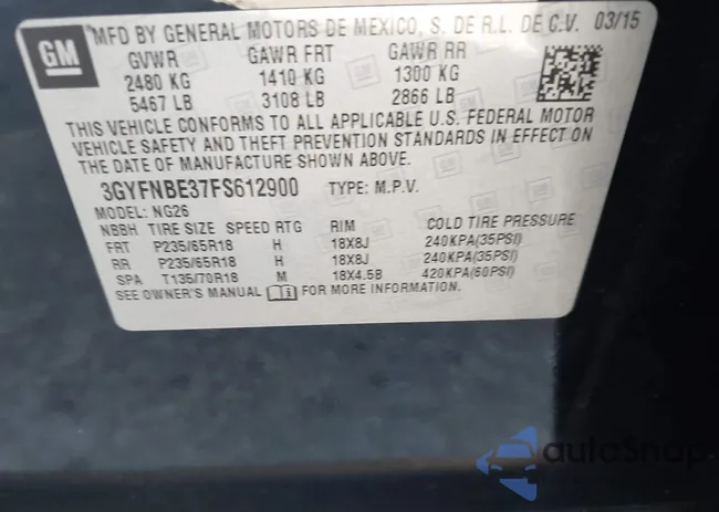 3GYFNBE37FS612900: 44139500