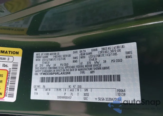 1FMEE9BP9RLA92268: 44139627