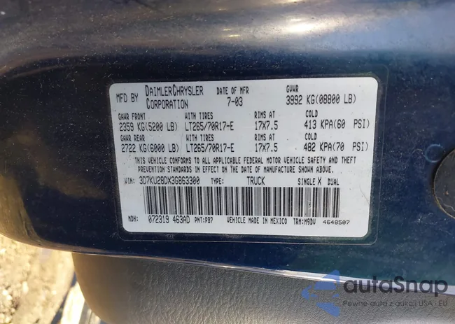 3D7KU28DX3G863300: 44139667