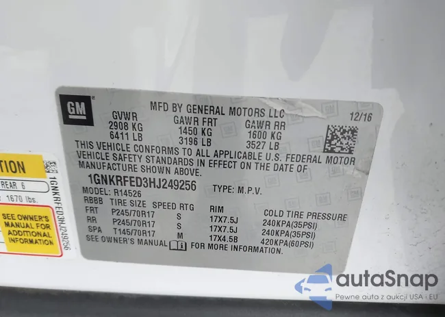 1GNKRFED3HJ249256: 44139761