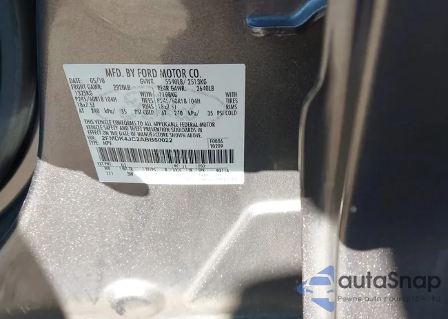 2FMDK4JC2ABB50022: 44139765