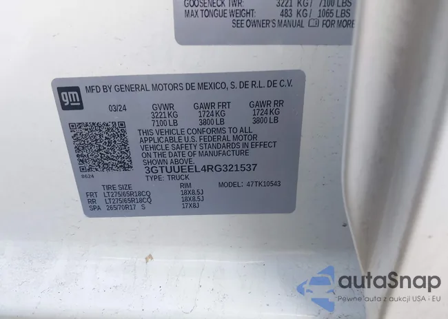 3GTUUEEL4RG321537: 44139775