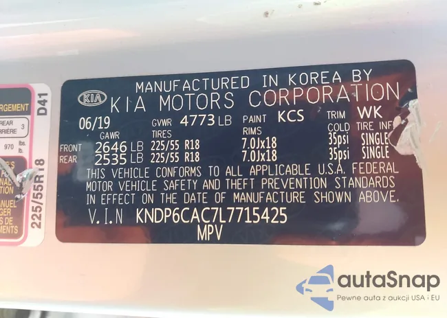 KNDP6CAC7L7715425: 44139784