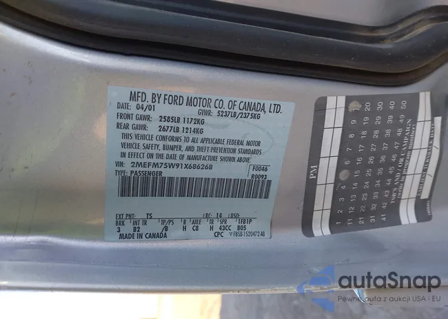 2MEFM75W91X686268: 44139848