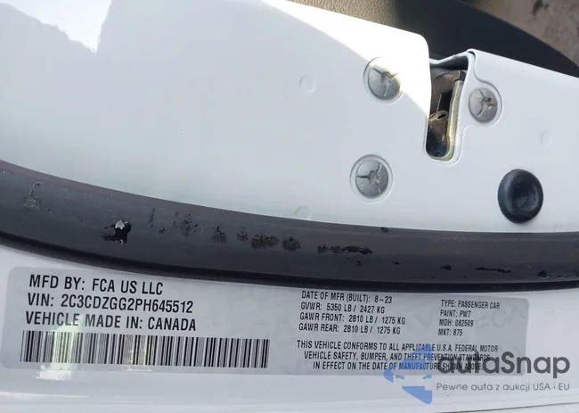 2C3CDZGG2PH645512: 44139899