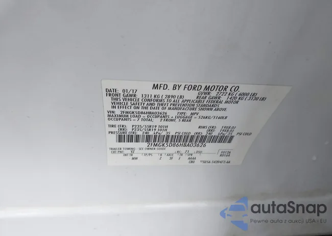 2FMGK5D86HBA03626: 44140046